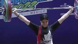   رحمة أحمد تحصد 3 برونزيات في بطولة العالم لرفع الأثقال بالمكسيك