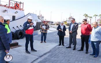 اليوم.. ميناء دمياط يتداول 31 سفينة للحاويات والبضائع العامة