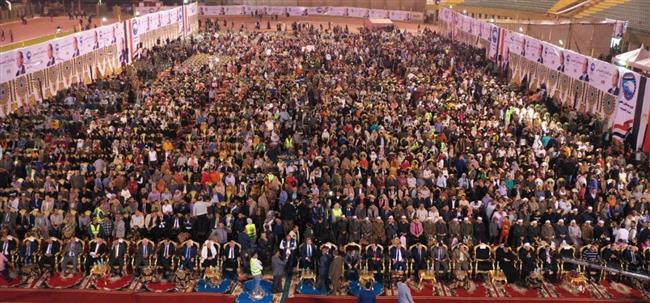  "كلنا معاك".. مؤتمر جماهيري حاشد بالقليوبية لدعم السيسي | صور