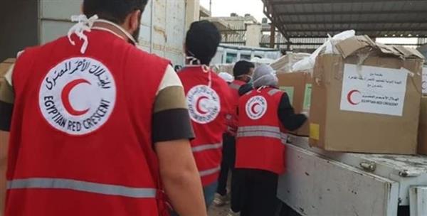 الهلال الأحمر بشمال سيناء: نستعد لإدخال 200 شاحنة مساعدات يوميا لغزة