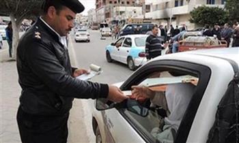 تحرير 1533 مخالفة عدم تركيب الملصق الإلكتروني في حملة مرورية