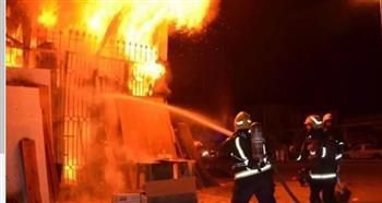 نجاة عامل من حريق بمصرف أبو ظبي الإسلامي في الإسكندرية