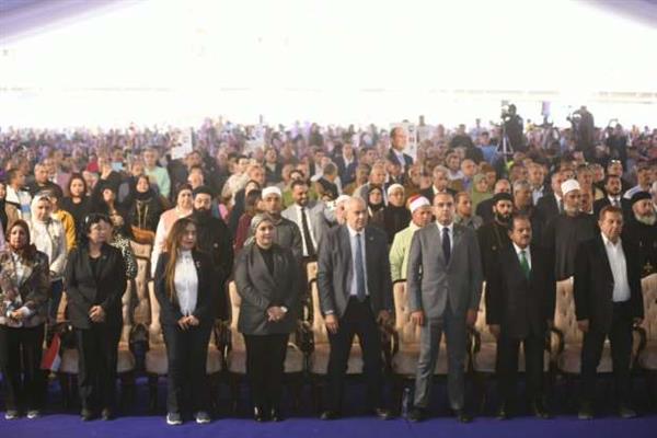 مؤتمر شعبى حاشد في ميت غمر لتأييد المرشح الرئاسي عبدالفتاح السيسي