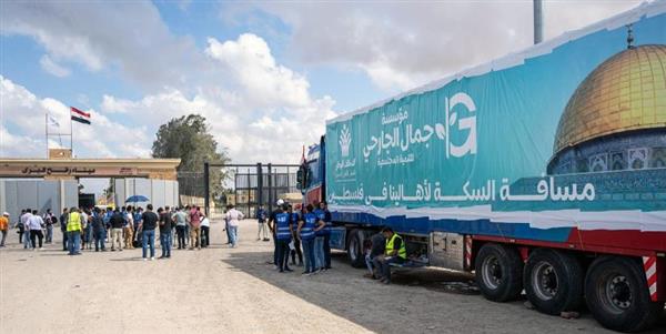 التحالف الوطني: مؤسسة أبو العينين تساهم بمساعدات كبيرة لدعم قطاع غزة.. فيديو