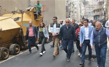 محافظ القليوبية يتفقد أعمال رصف مساكن بهتيم إسكو خلف حي شرق شبرا الخيمة 