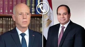  الرئيس السيسي ونظيره التونسي يتفقان على تقديم كافة أهالي غزة