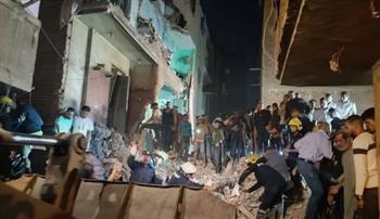 انهيار عقار في بولاق أبو العلا
