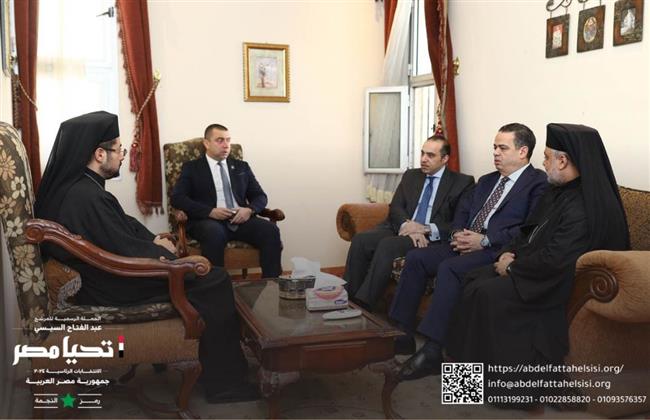 حملة المرشح الرئاسى عبد الفتاح السيسي تزور الكنيسة الكاثوليكية