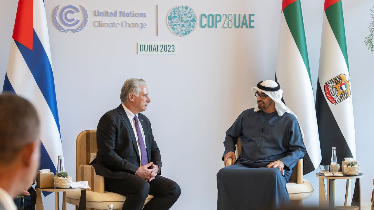 رئيسا الإمارات وكوبا يبحثان تعزيز التعاون الثنائي