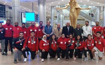 بعد حصد 12 ميدالية.. وزارة الرياضة تستقبل بعثة الكانوي والكياك ببطولة إفريقيا