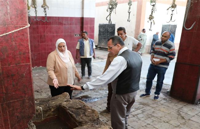 أسوان.. نائب المحافظ تتفقد المجزر العمومي بالشلال 