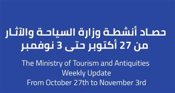   بالفيديو.. حصاد أنشطة وزارة السياحة والآثار خلال أسبوع