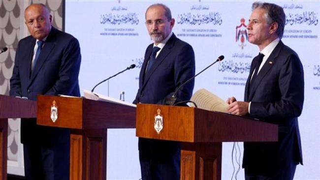 الأردن: الوزراء العرب أكدوا لـ"بلينكن" ضرورة وقف إطلاق النار فورا وإنهاء تحصين إسرائيل من القانون الدولي