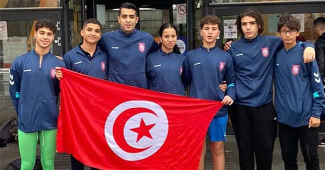 المنتخب التونسي يحتل المرتبة الثاني عربيا وإفريقيا في البطولة العربية والإفريقية للسباحة