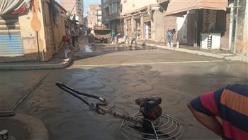   محافظ الغربية يتابع أعمال الرصف والتطوير بسوق منشية عبدالمنعم رياض