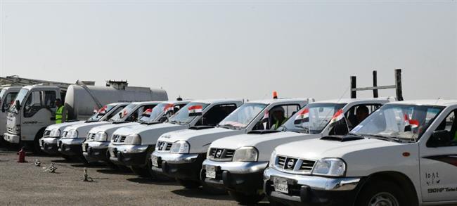 محافظ قنا يشهد اصطفاف معدات الوحدة المحلية لمركز ومدينة دشنا