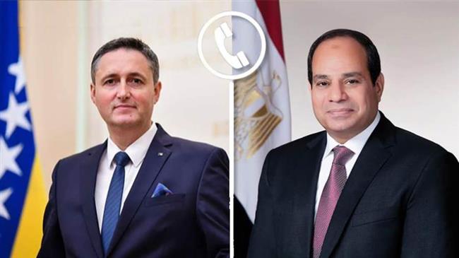الرئيس السيسي يبحث مع رئيس البوسنة والهرسك مستجدات التصعيد على غزة