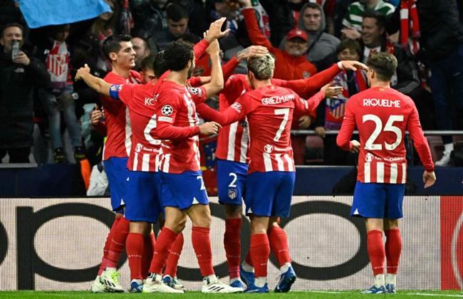  أتليتيكو مدريد يفوز 6-صفر على فريق سيلتك بدوري أبطال أوروبا