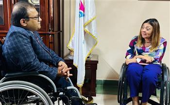 إيمان كريم تستقبل سفير دولة نيبال بالقاهرة لبحث سبل التعاون في مجال الإعاقة