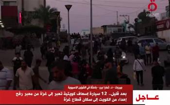   بعد قليل.. 12 سيارة إسعاف كويتية تعبر إلى غزة من معبر رفح
