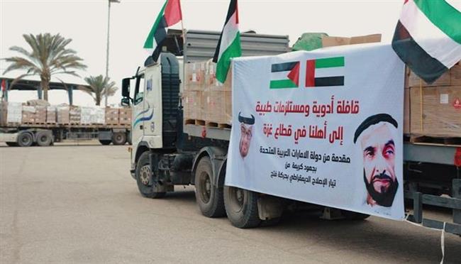 الإمارات ترسل 25 طنا من المساعدات الإغاثية العاجلة للفلسطينيين في قطاع غزة