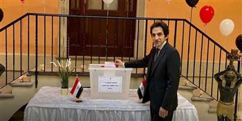   بسام راضي بعد الإدلاء بصوته: يوم فارق في تاريخ مصر