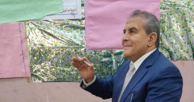 طاهر أبو زيد يدلي بصوته في الانتخابات الرئاسية