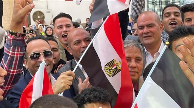 النصر لمصر.. تزايد الحشود الناخبين أمام اللجان الانتخابية ببني سويف