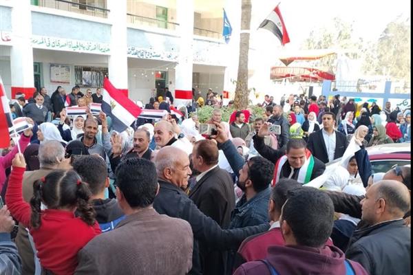 "الحلو كله في دمياط".. إقبال كبير من الناخبين في الانتخابات الرئاسية
