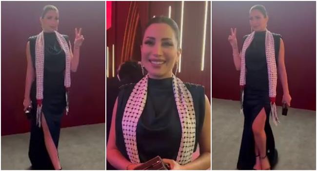 بهذه الطريقة.. دعمت نسرين طافش غزة في مهرجان الجونة السينمائي