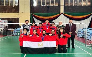   مصر تحصد 7 ميداليات ببطولة أفريقيا لناشئي الريشة الطائرة
