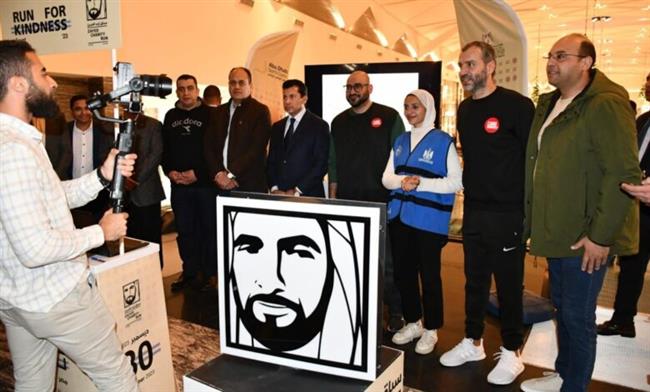 وزير الرياضة يتفقد أعمال التسجيل للمشاركة بماراثون زايد الخيري
