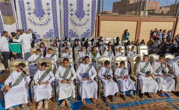 أهل الله.. قرية كودية الإسلام بـ أسيوط تكرم 71 طفلا من حفظة القرآن الكريم 