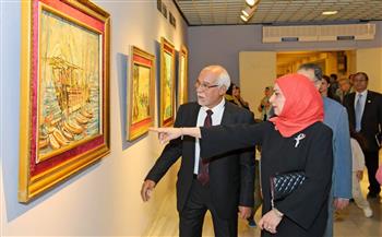   سفيرة البحرين تشارك في افتتاح معرض الفنان التشكيلي فاروق مصطفى