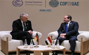 الرئيس السيسي يرحب بنشاط عدد من الشركات الليتوانية في مصر