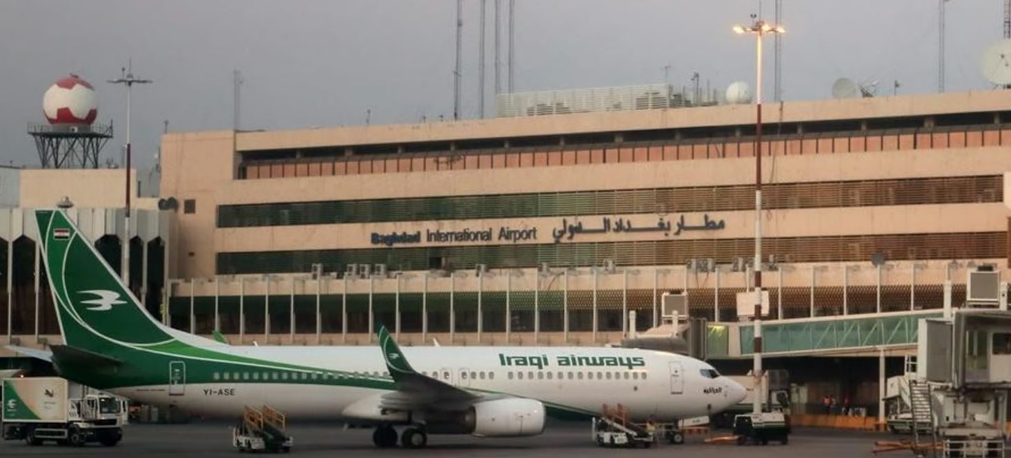 استئناف حركة الملاحة الجوية بمطار بغداد بعد توقفها لساعات