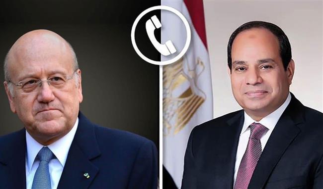 ميقاتي يهنئ الرئيس السيسي بمناسبة فوزه بفترة رئاسية جديدة