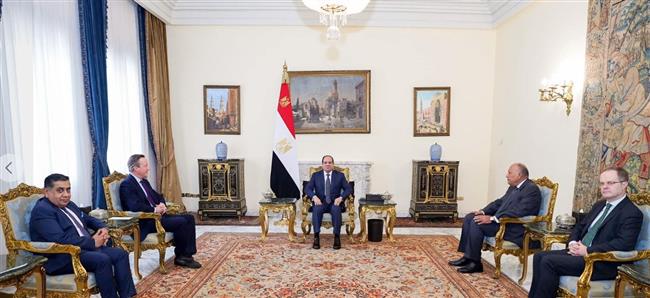 وزير الخارجية البريطاني يسلم الرئيس السيسي رسالة من ريشي سوناك