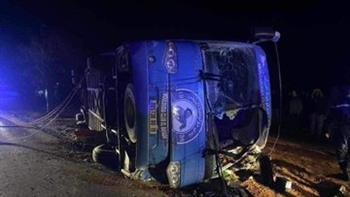 وفيات وجرحى في حادث سير لحافلة مولودية البيض الجزائري