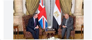 بدء مباحثات وزير الخارجية مع نظيره البريطاني بالقاهرة