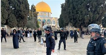   شاهد لحظة اقتحام مئات المستوطنين للمسجد الأقصى في حماية شرطة الاحتلال