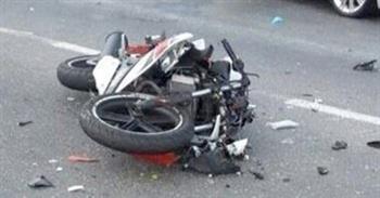 إصابة شخصين إثر انقلاب موتوسيكل في الصف