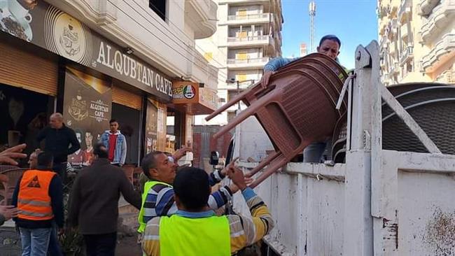 رفع 348 حالة إشغال طريق بنطاق 4 مراكز بالبحيرة