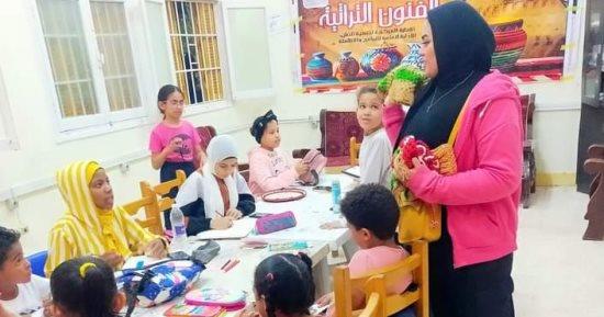 " الشباب والرياضة بجنوب سيناء " : تنفيذ برنامج الفنون التراثية للطلائع 