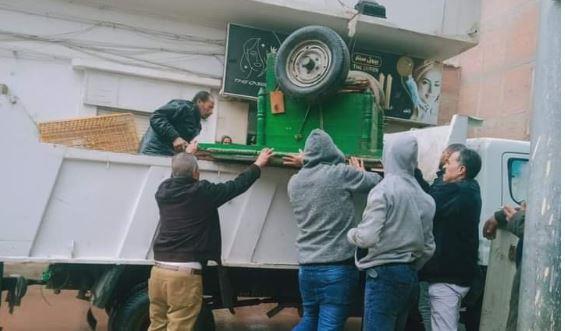 رفع 431 حالة إشغال طريق مخالف بنطاق 3 مراكز بالبحيرة