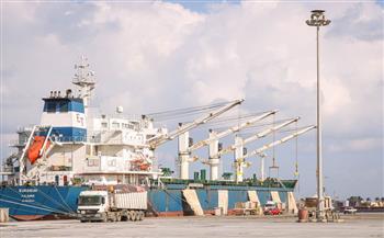   تداول 33 سفينة حاويات وبضائع عامة في ميناء دمياط البحري