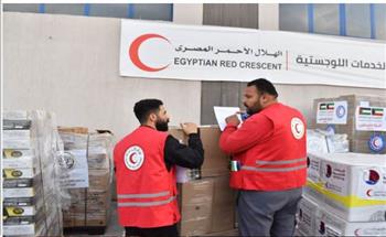   الهلال الأحمر المصري: 790 شابا متطوعا من شمال سيناء لإغاثة أهالي غزة