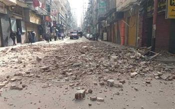 سقوط أجزاء من عقار بحي المنتزه أول بالإسكندرية دون إصابات