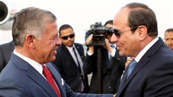 الرئيس السيسي يستقبل ملك الأردن