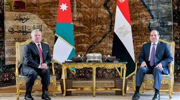   الرئيس السيسي وملك الأردن يؤكدان رفضهما تصفية القضية الفلسطينية
